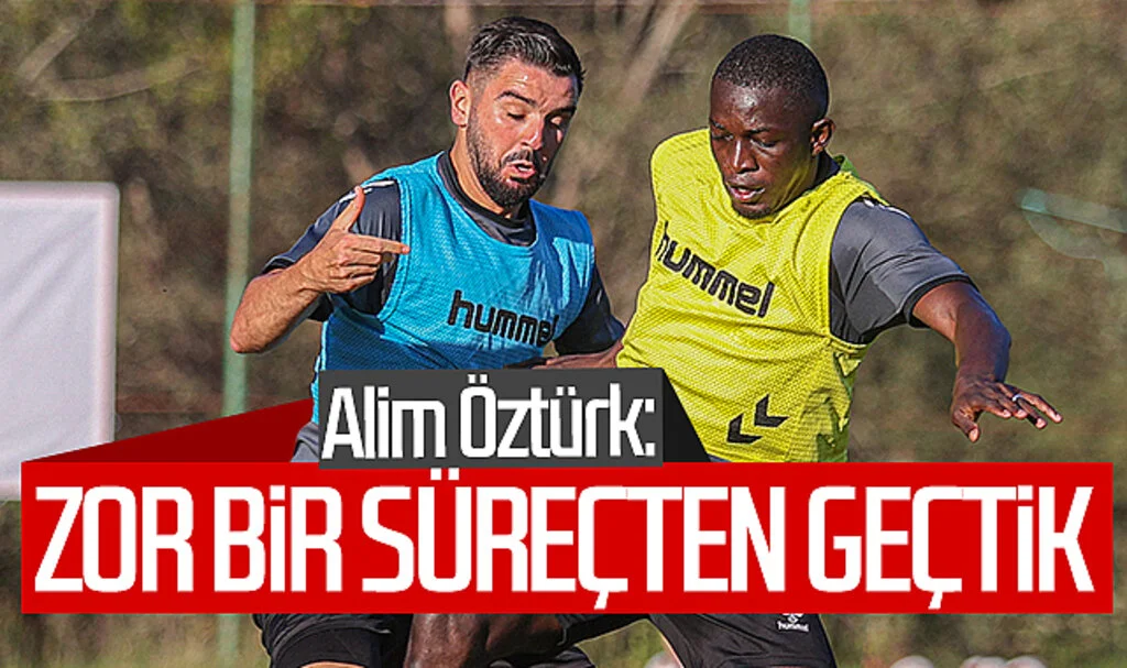 Samsunsporlu Alim Öztürk: ‘Zor bir süreçten geçtik’