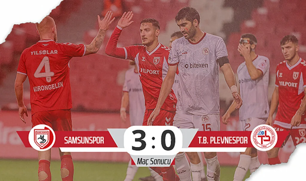 Son Dakika! Samsunspor: 3 – Tokat Belediye Plevnespor: 0 (Maç Sonucu)