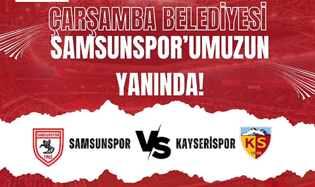 Çarşamba Belediyesi'nden personele maç jesti