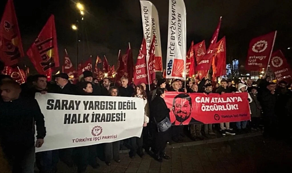 CHP ve TİP, milletvekilliği düşürülen Can Atalay için eylem başlattı