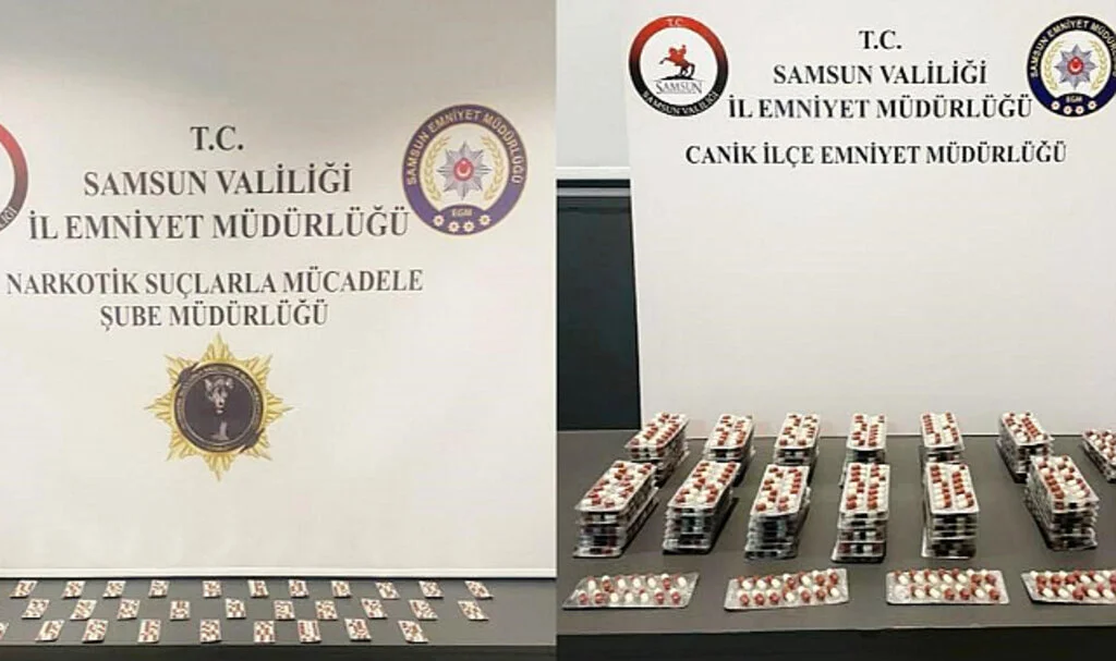 Gençleri zehirleyeceklerdi: Samsun'da bin 961 adet sentetik ecza ile gözaltına alındılar