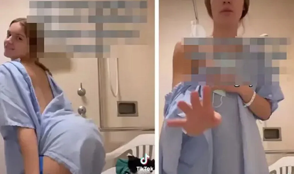 Hastane odasında dans videosu çekerken doktora yakalandı!