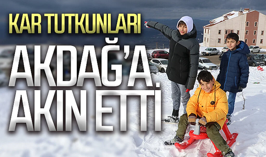 Karadeniz kara hasret, kar tutkunları Akdağ'a akın etti