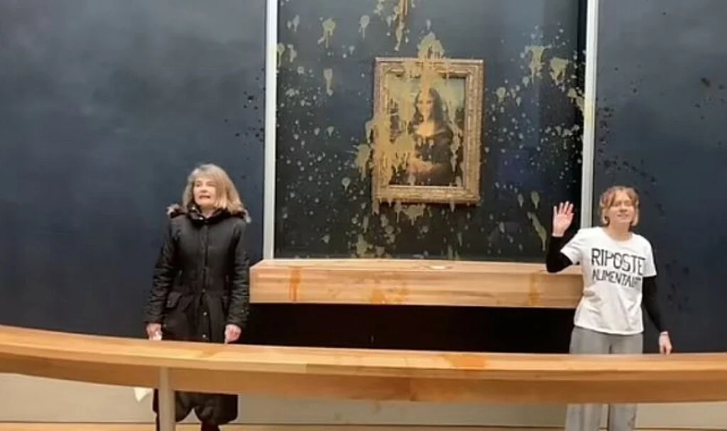 Mona Lisa'ya çorbalı saldırı