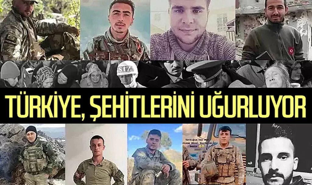Pençe-Kilit şehitlerine son veda! Türkiye, kahraman askerlerini uğurluyor