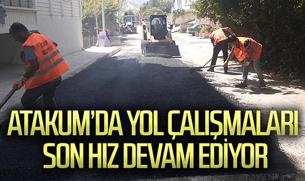 Samsun Atakum’da yol çalışmaları  son hız devam ediyor