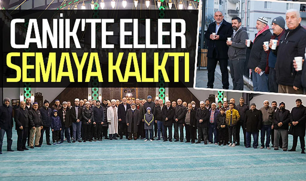 Samsun Canik'te eller semaya kalktı