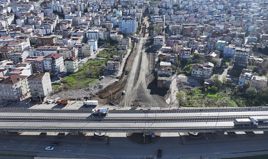 Samsun Canik’te yeni bulvar yolu çalışmaları hızla sürüyor
