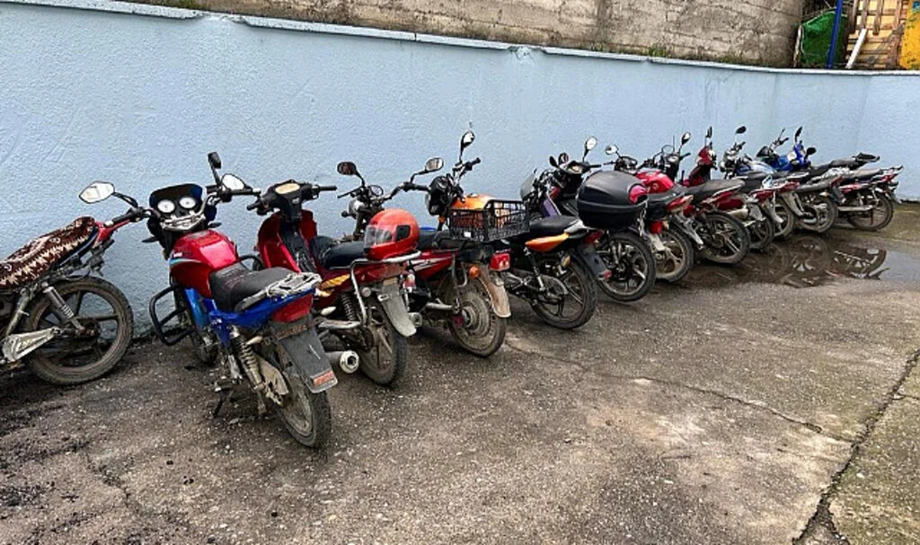 Samsun'da 20 motosiklet trafikten men edildi