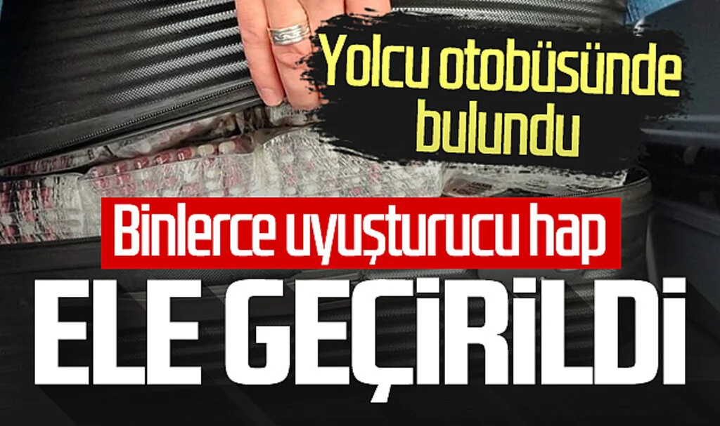 Samsun'da binlerce uyuşturucu hap ele geçirildi! Yolcu otobüsünde bulundu... 3 gözaltı