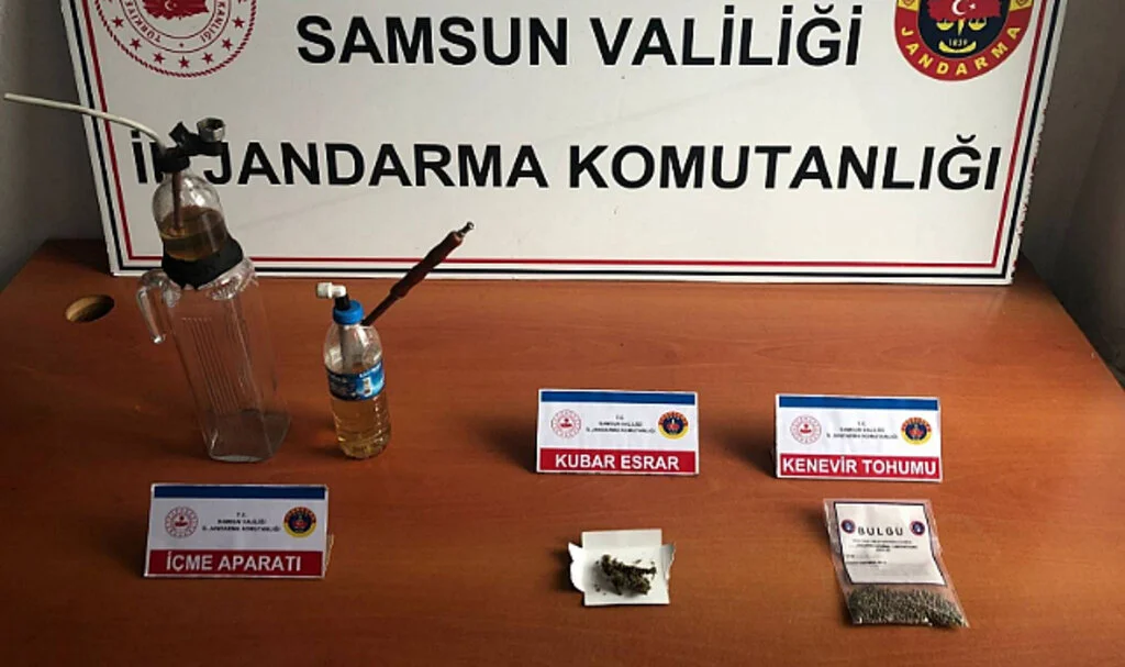 Samsun'da jandarmadan uyuşturucu operasyonu