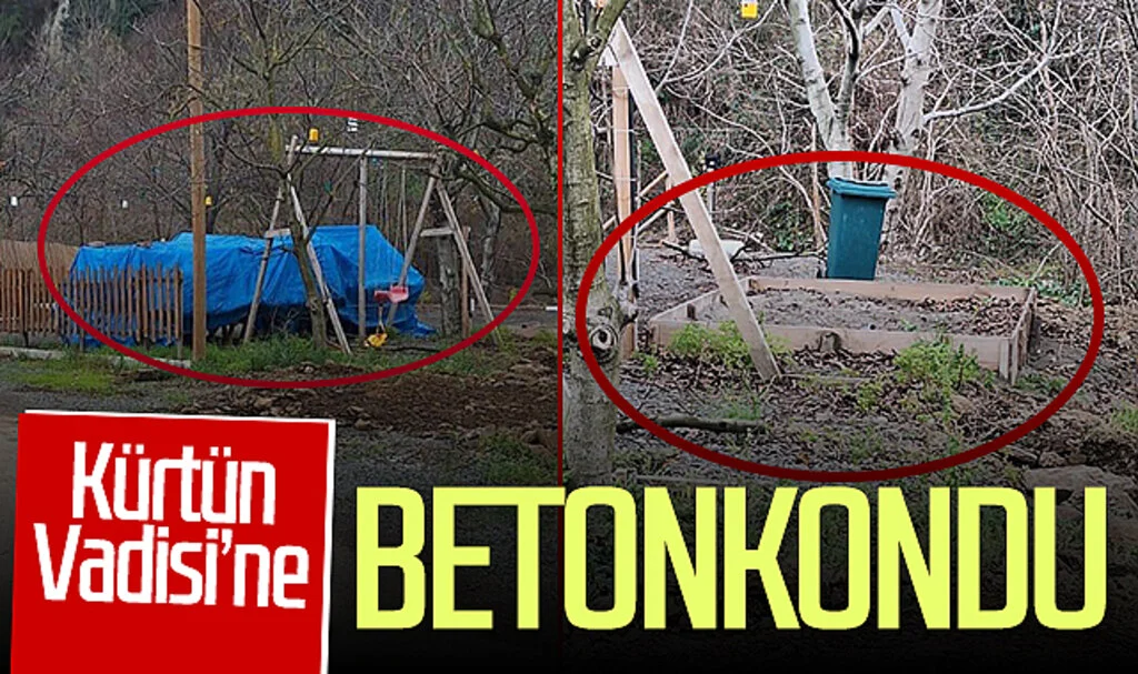 Samsun'da Kürtün Vadisi'ne 'betonkondu'