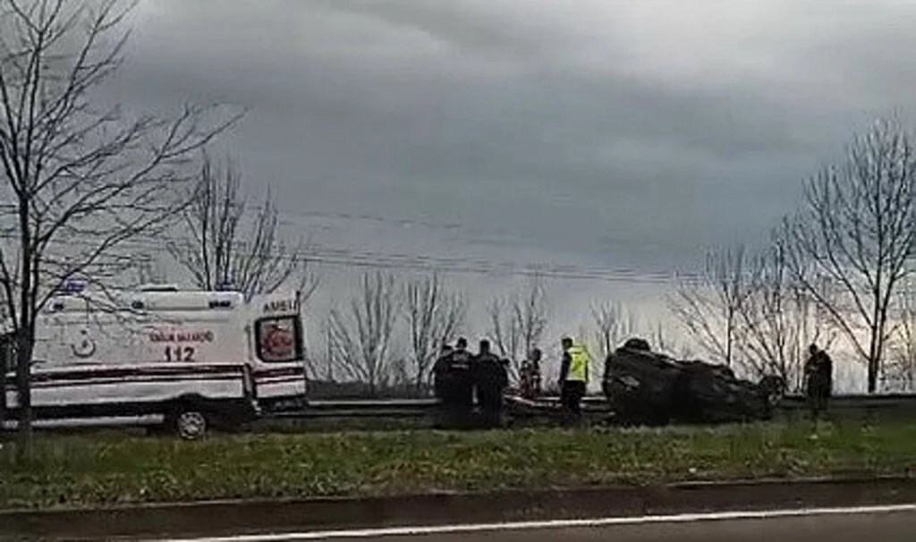 Samsun'da otomobil takla attı: 1 yaralı