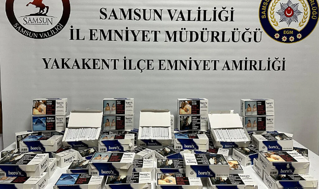Samsun'da sigara kaçakçısı polisten kaçamadı