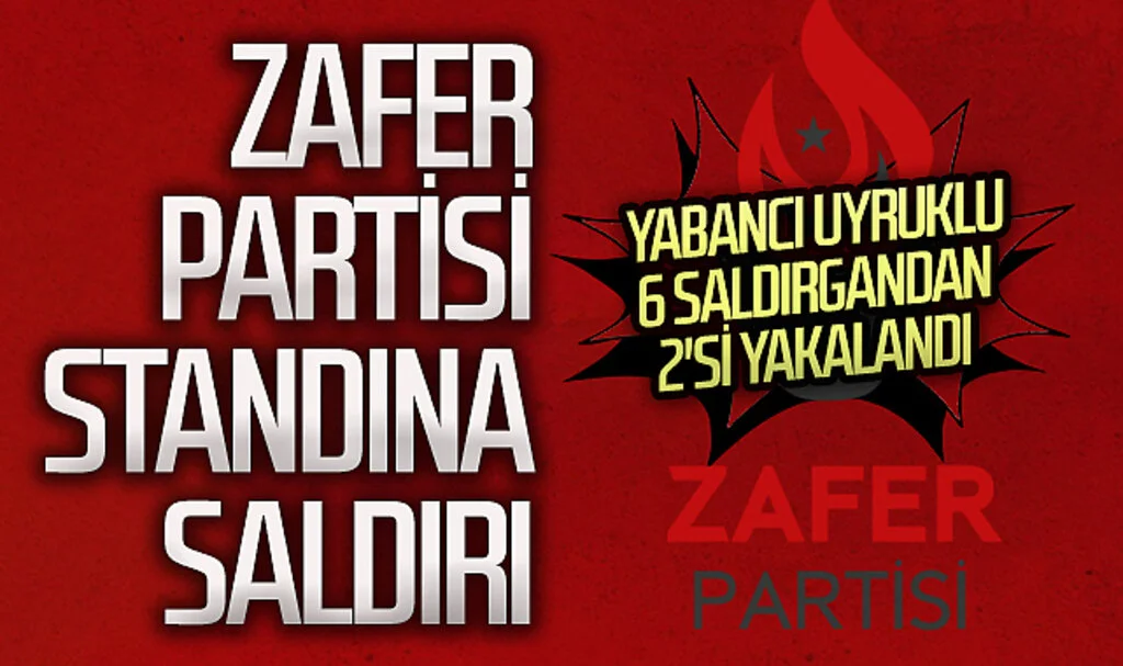 Samsun'da Zafer Partisi standına saldırı