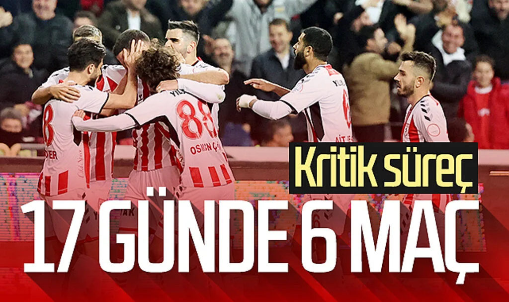 Samsunspor 17 günde 6 maç oynayacak