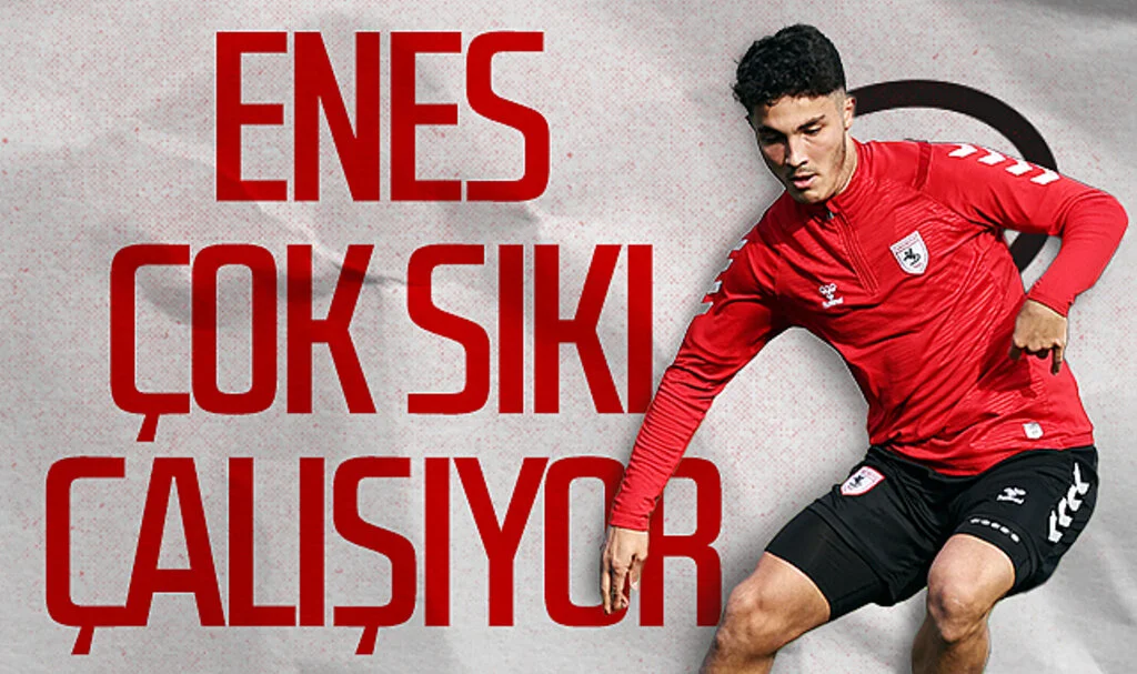 Samsunspor'da Enes Albak çok sıkı çalışıyor