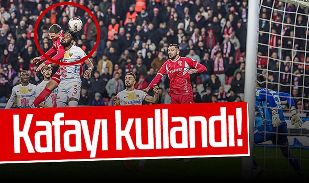 Samsunspor'da Ercan Kara Kayserispor'a golünü attı