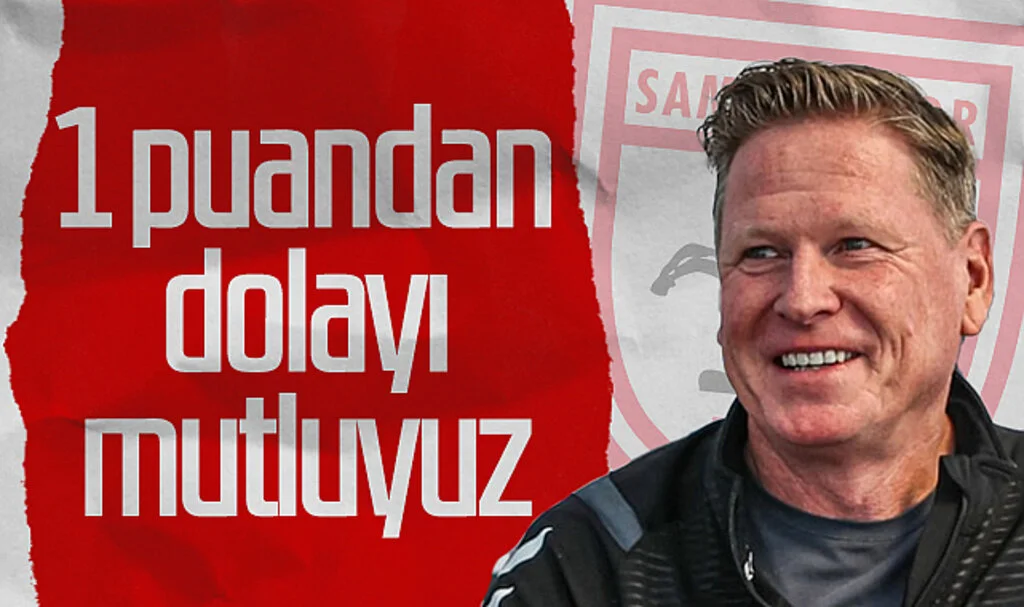 Samsunspor'da Markus Gisdol'dan Fenerbahçe maçı sonrası açıklama: 1 puandan dolayı mutluyuz