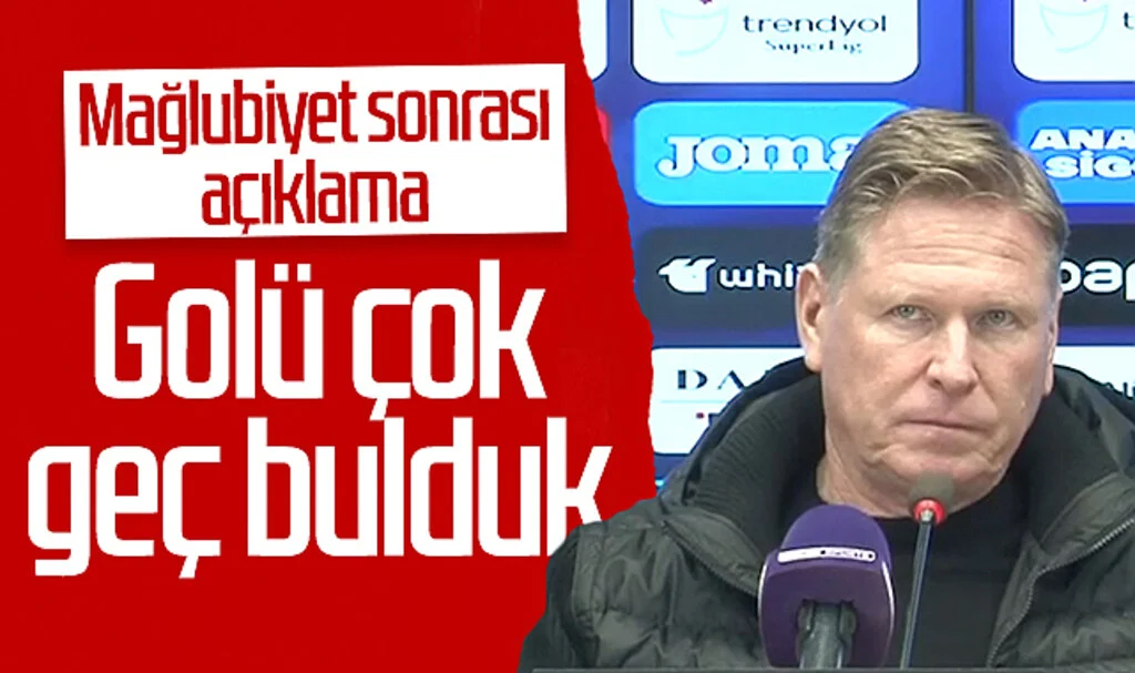 Samsunspor'da Markus Gisdol'dan Trabzonspor mağlubiyeti sonrası açıklama: "Golü çok geç bulduk"