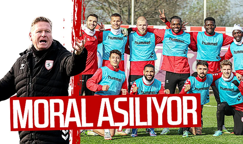 Samsunspor'da Markus Gisdol takıma moral aşılıyor
