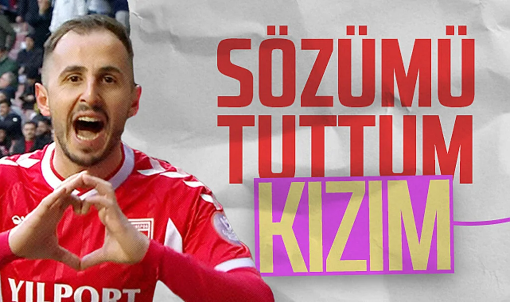 Samsunspor'da Zeki Yavru attığı golü kızına armağan etti: Sözümü tuttum kızım