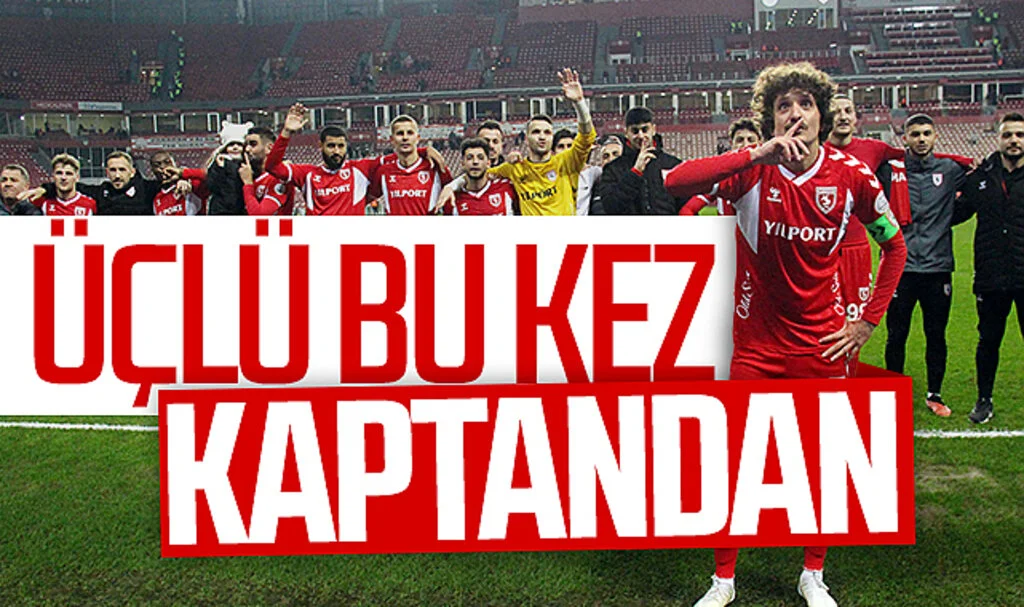 Samsunspor'un geleneksel üçlüsü bu sefer kaptan Osman Çelik'ten