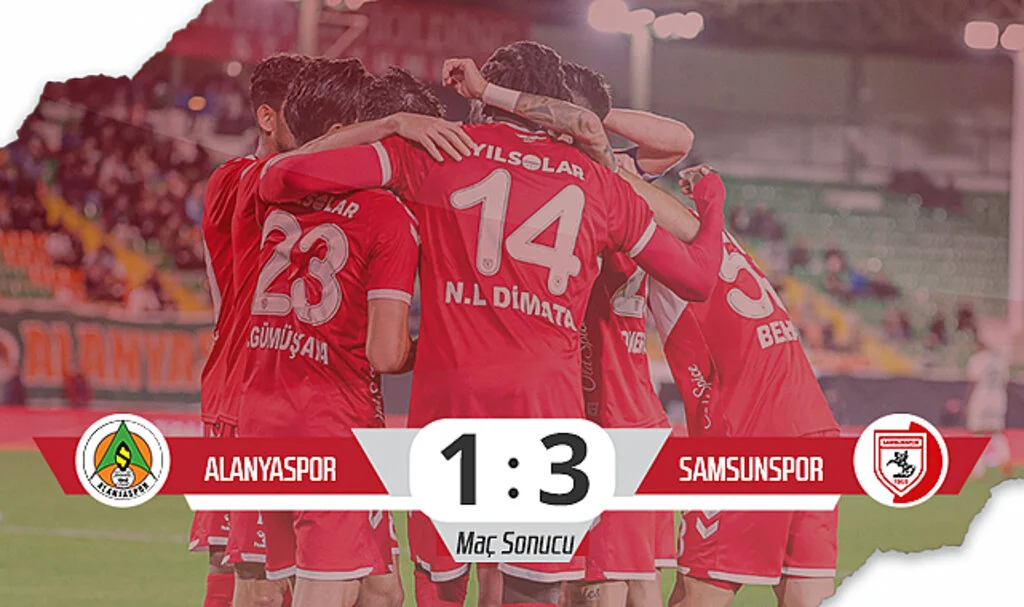 Son Dakika! Alanyaspor: 1 - Samsunspor: 3 (Maç Sonucu)