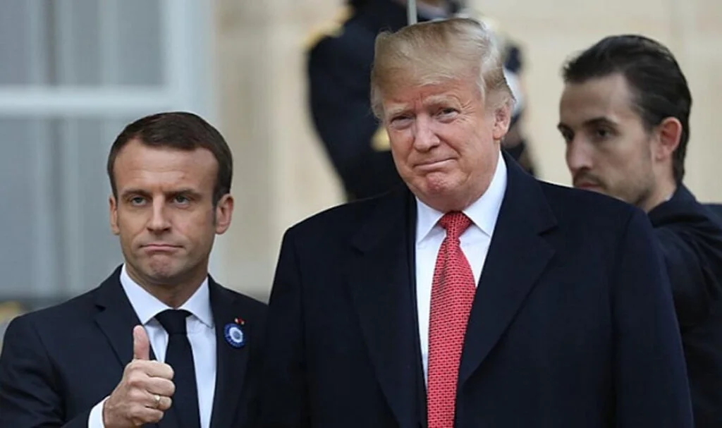 Trump, Macron'un İngilizcesiyle dalga geçti