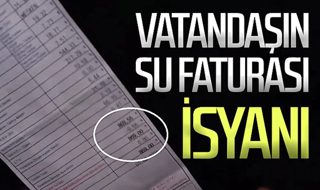 Vatandaşın su faturası isyanı 