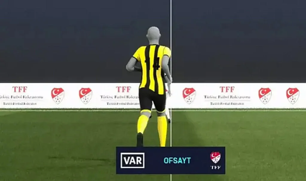 Yarı otomatik ofsayt sistemi görenleri hayrete düşürdü! Tırnak payıyla ofsayt verildi...