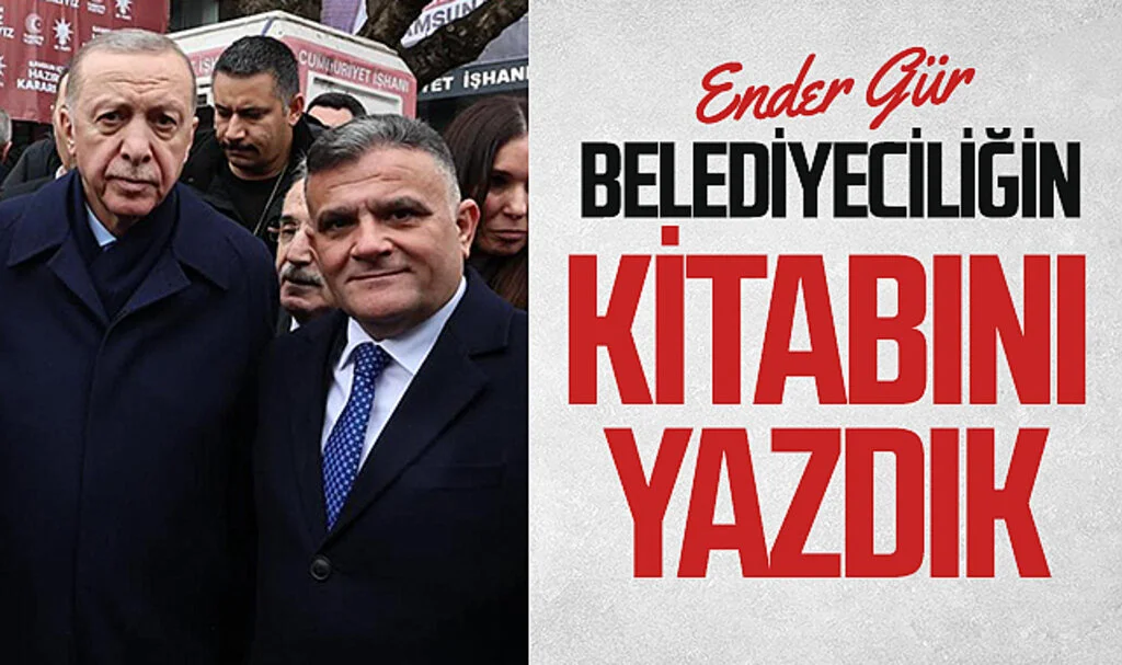 AK Parti Çarşamba Belediye Başkan adayı Ender Gür: 'Belediyeciliğin kitabını yazdık'