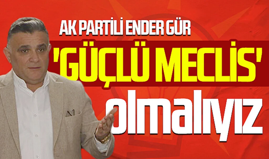 AK Parti Çarşamba Belediye Başkan Adayı Ender Gür: ''Çarşamba'yı birlikte geleceğe hazırlayacağız'