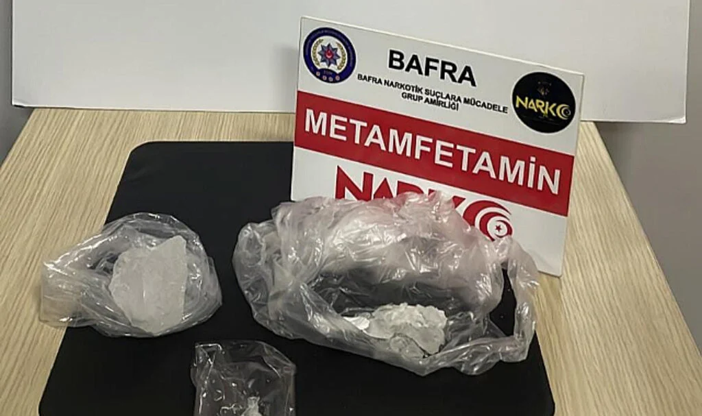 Bafra'da uyuşturucu madde ele geçirildi