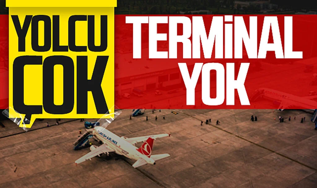 Çarşamba Havalimanı'nda yolcu artıyor, terminal yetersiz!
