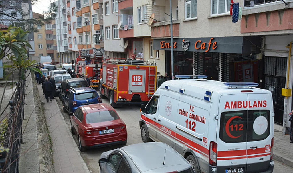 Giresun'da bir kişi alevlere teslim 