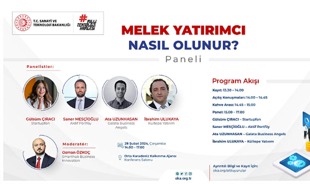 Girişimcilik ekosisteminin önemli aktörleri Samsun’da panel gerçekleştirecek