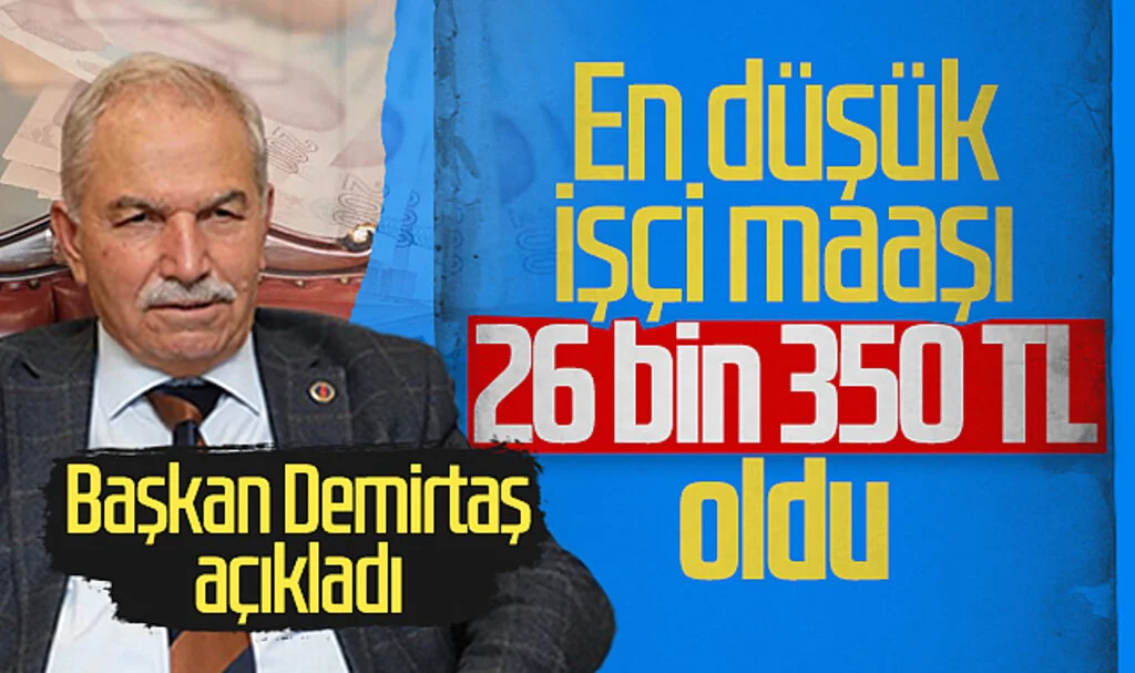 İlkadım Belediyesi'nde En Düşük İşçi Maaşı 26 Bin 350 TL'ye Çıktı