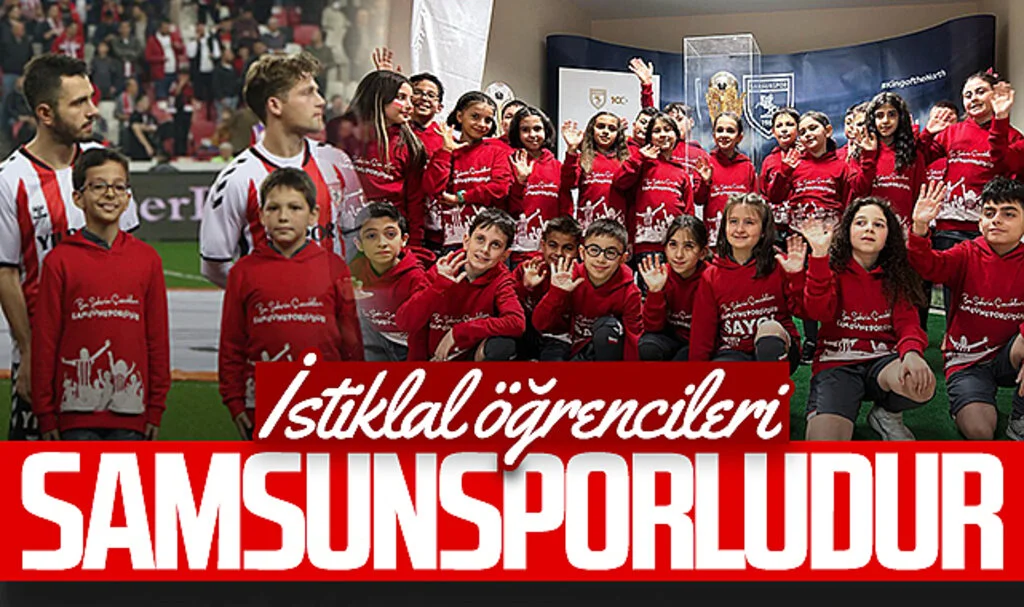 İstiklal İlkokulu öğrencileri Samsunsporludur