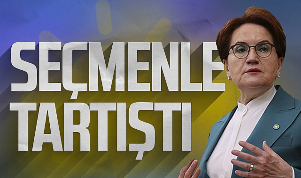 İYİ Parti Genel Başkanı Meral Akşener ile seçmen arasında tartışma