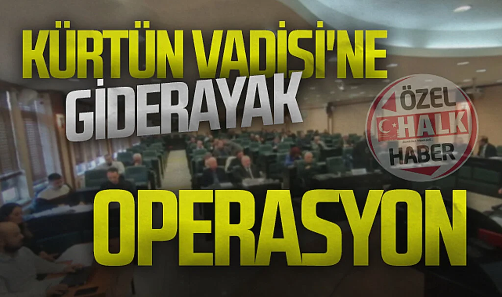 Kürtün Vadisi'ne giderayak operasyon 
