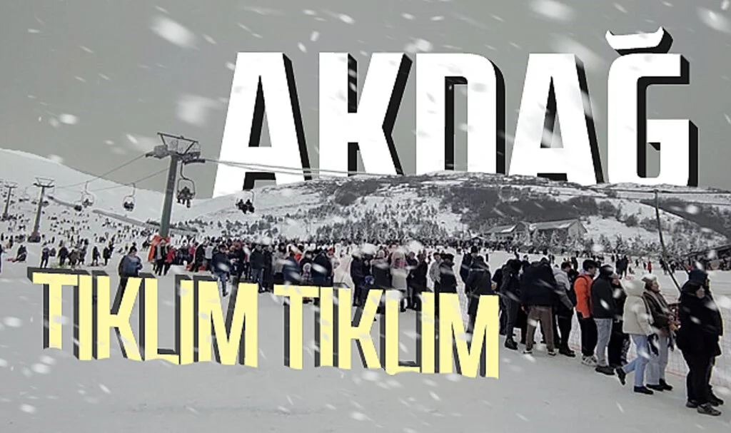 Samsun Akdağ Kayak Merkezi tıklım tıklım doldu