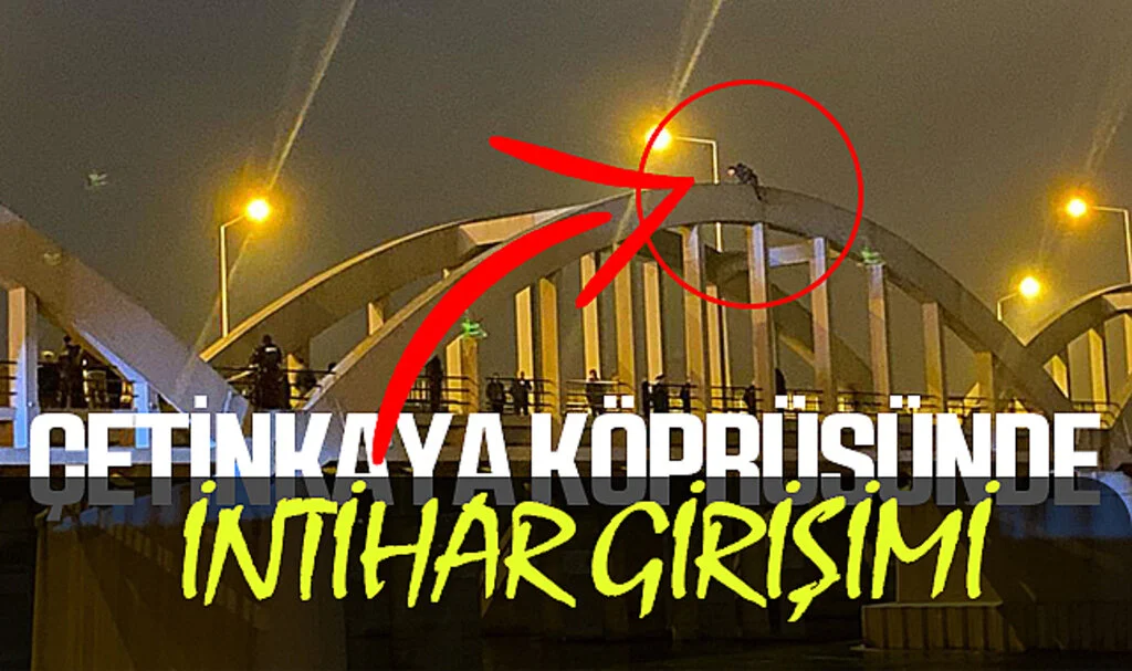 Samsun Bafra'da Çetinkaya Köprüsünde İntihar Girişimi