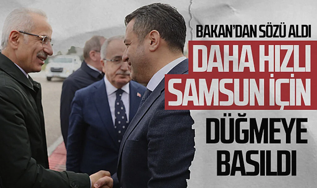 Samsun Büyükşehir Adayı Halit Doğan, Bakan Uraloğlu'ndan sözü aldı: "Daha hızlı Samsun"