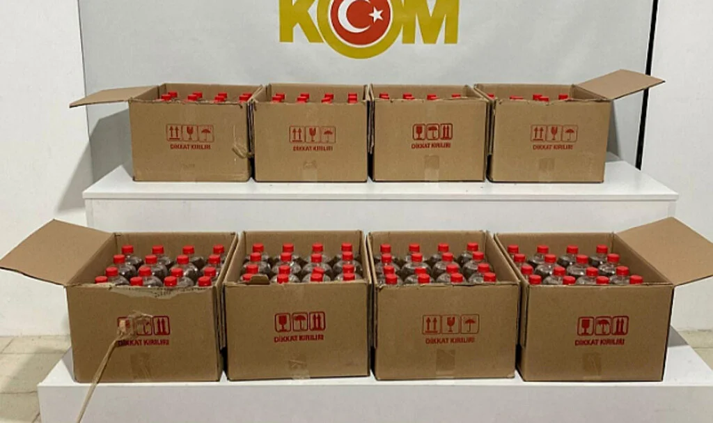 Samsun'da 240 litre etil alkol ele geçirildi