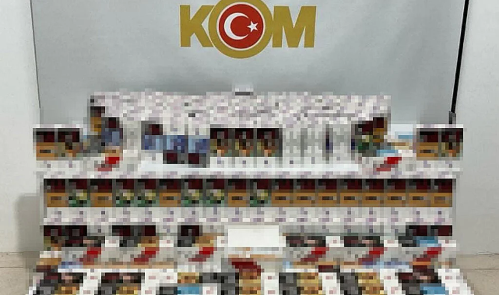 Samsun'da 54 bin 800 adet makaron ele geçirildi