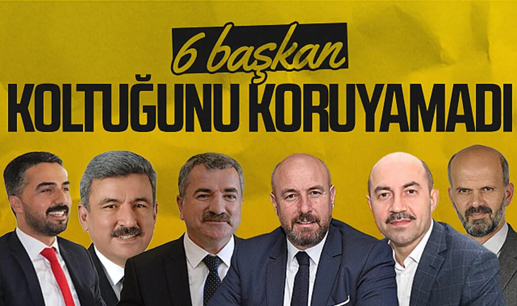 Samsun'da 6 başkan koltuğunu koruyamadı
