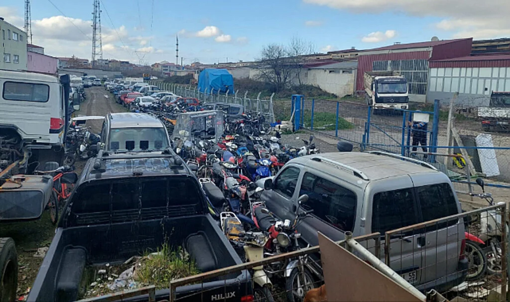 Samsun'da 73 tescilsiz motosiklet trafikten men edildi
