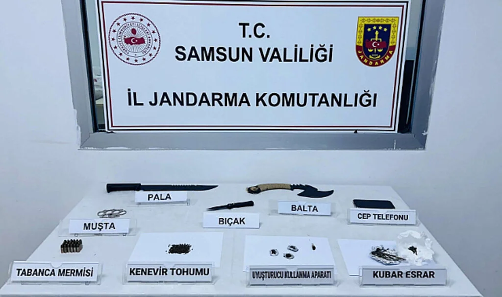 Samsun'da Jandarmadan uyuşturucu operasyonu  