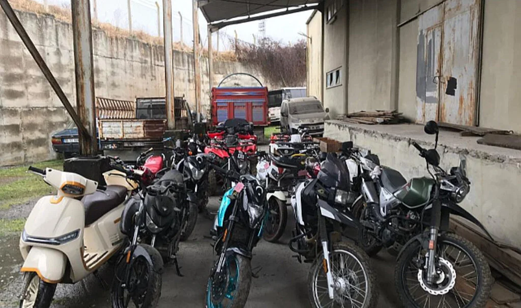 Samsun'da, Motosiklet ve ATV Hırsızlarına Operasyon Düzenledi